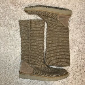UGG Brown Sweater Boots Size 8